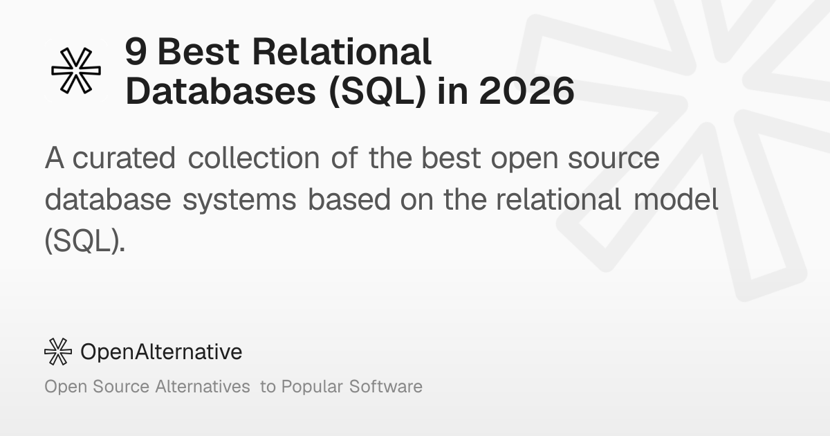 9 Best Relational Databases (SQL) in 2026