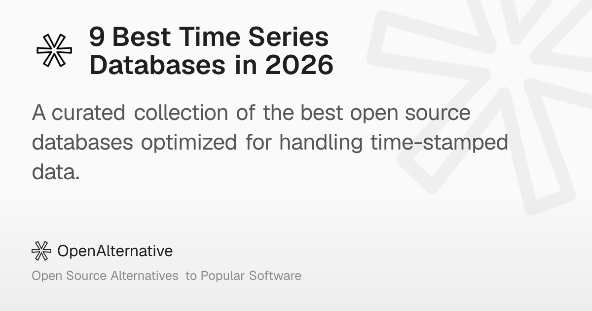 9 Best Time Series Databases in 2026