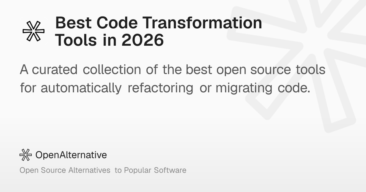 Best Code Transformation Tools in 2026