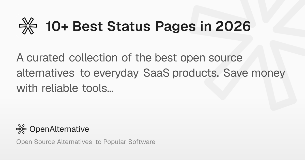 10+ Best Status Pages in 2026