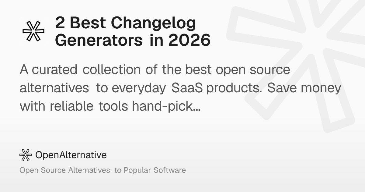 2 Best Changelog Generators in 2026