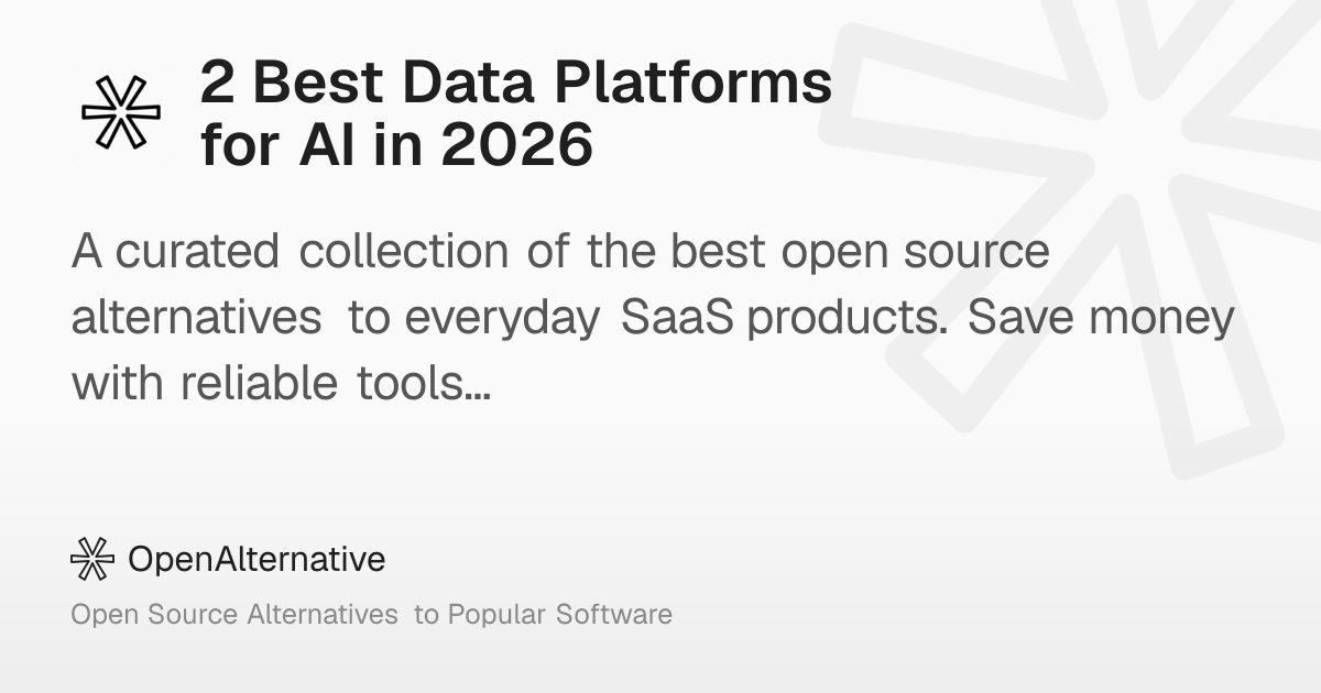 2 Best Data Platforms for AI in 2026