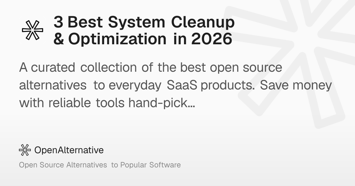 3 Best System Cleanup & Optimization in 2026