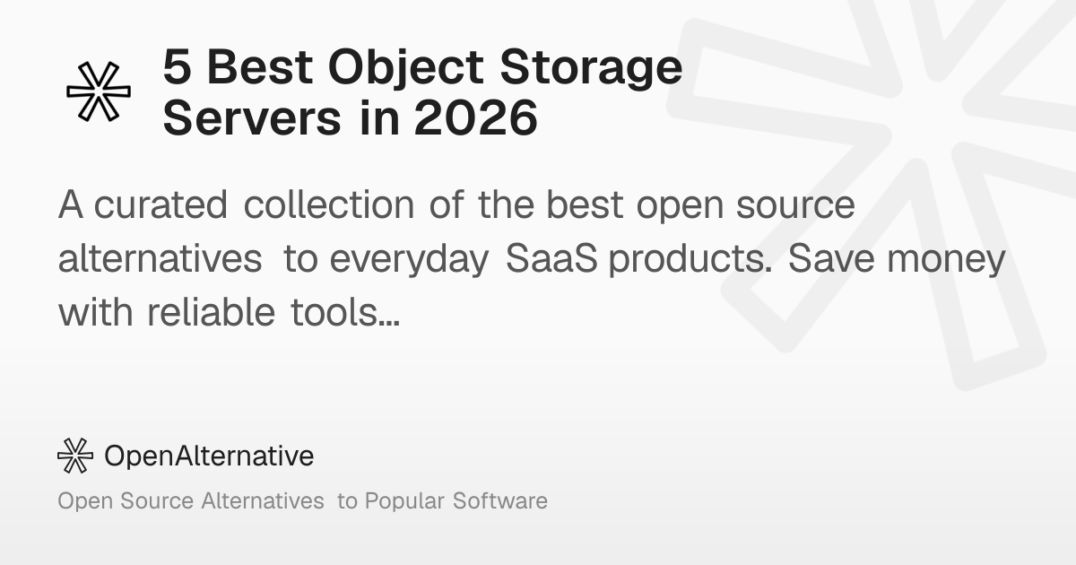 5 Best Object Storage Servers in 2026