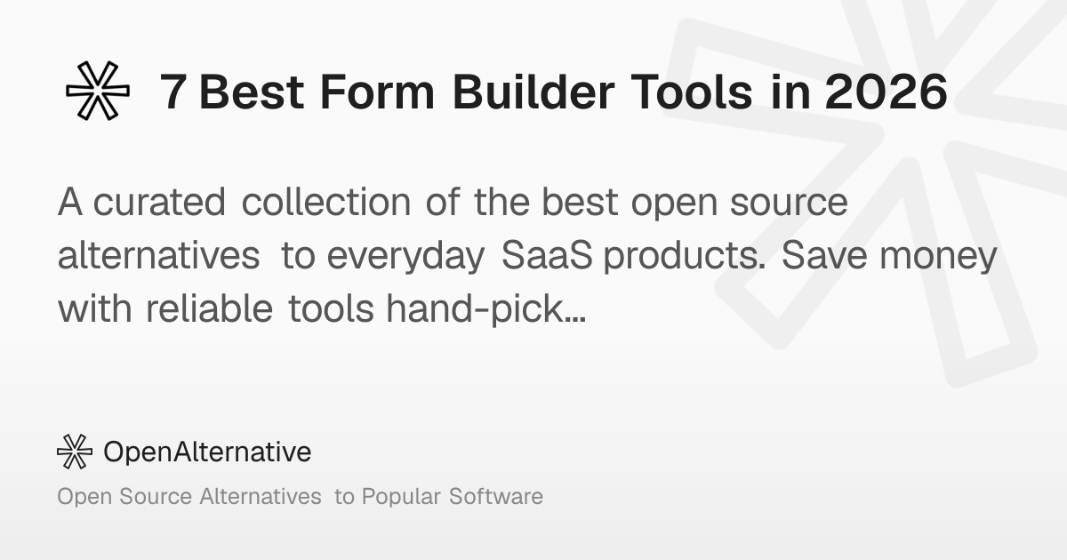 7 Best Form Builder Tools in 2026