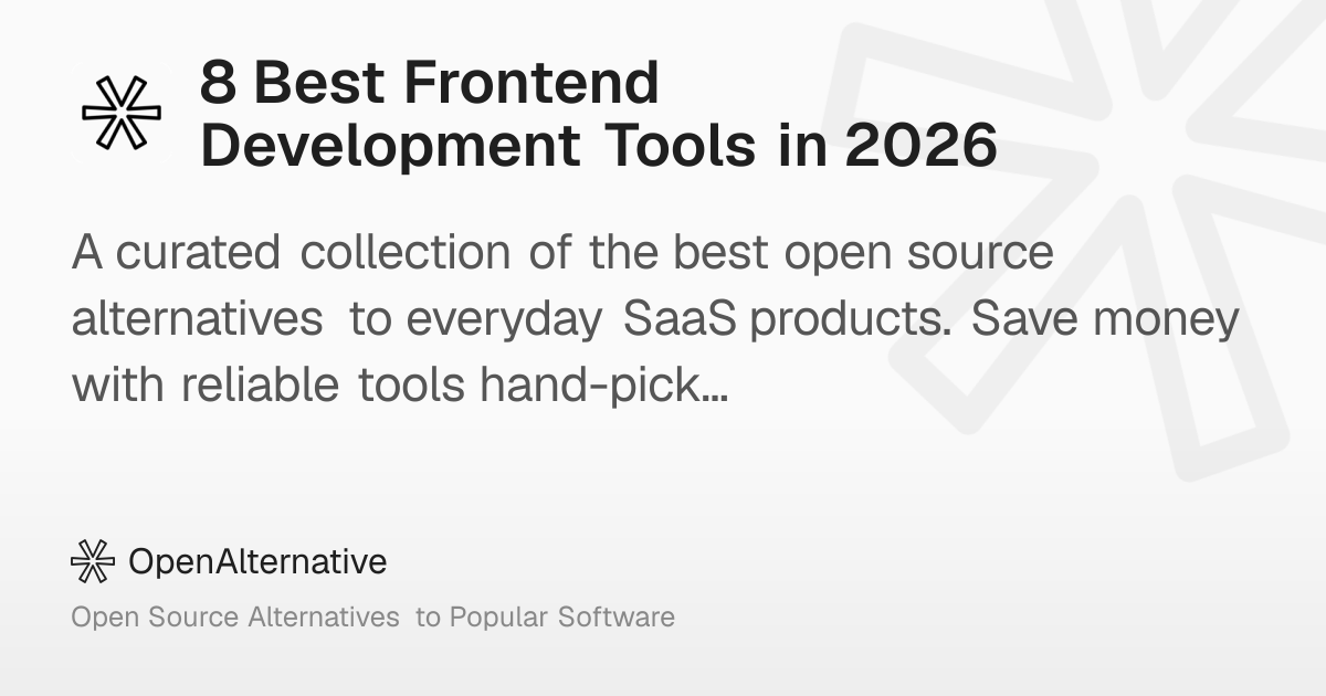 8 Best Frontend Development Tools in 2026