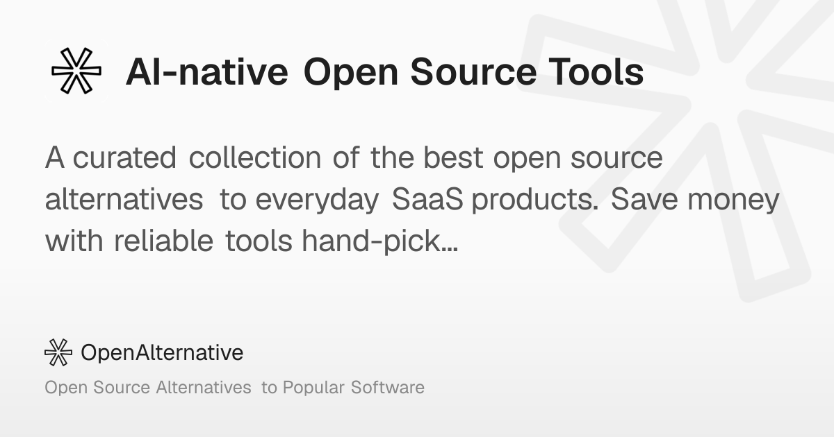 AI-native Open Source Tools