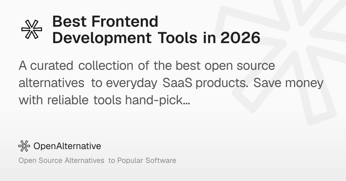 Best Frontend Development Tools in 2026