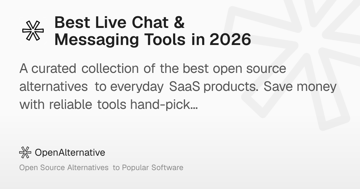 Best Live Chat & Messaging Tools in 2026