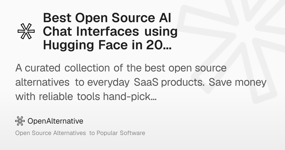Best Open Source AI Chat Interfaces using Hugging Face in 2026