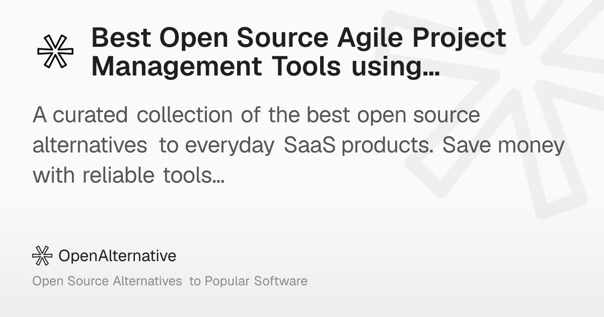 Best Open Source Agile Project Management Tools using NodeJS in 2026