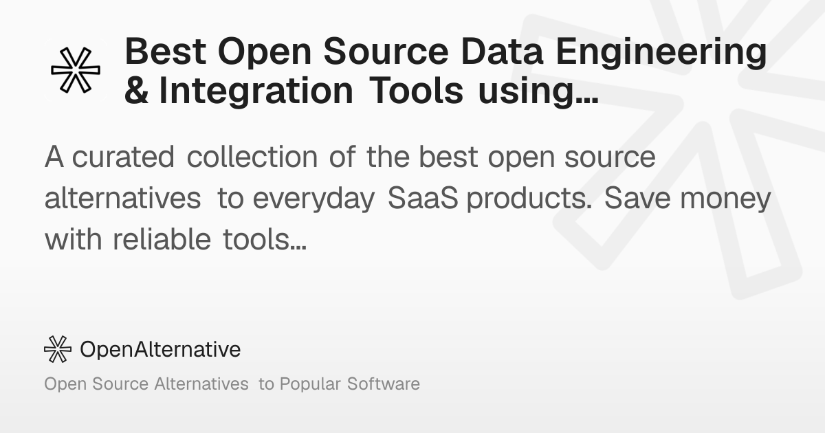 Best Open Source Data Engineering & Integration Tools using Kotlin in 2026