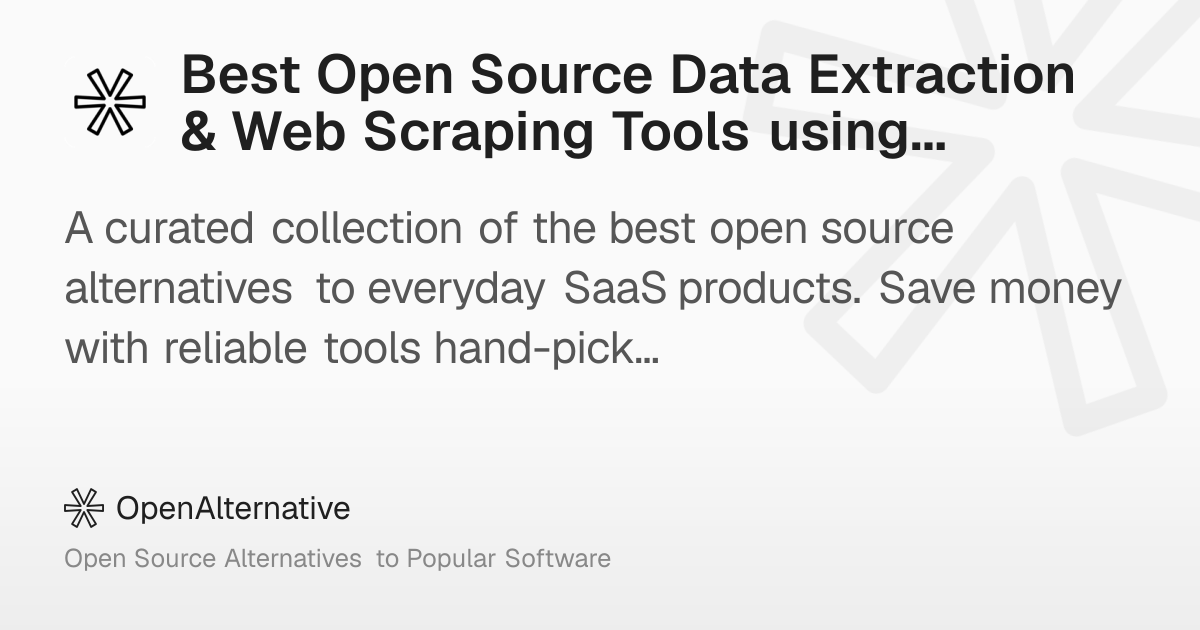 Best Open Source Data Extraction & Web Scraping Tools using CSS in 2026