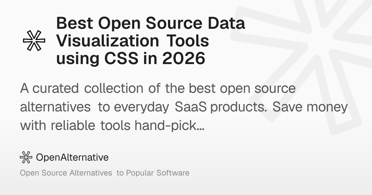Best Open Source Data Visualization Tools using CSS in 2026