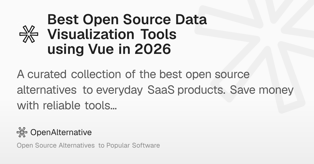 Best Open Source Data Visualization Tools using Vue in 2026