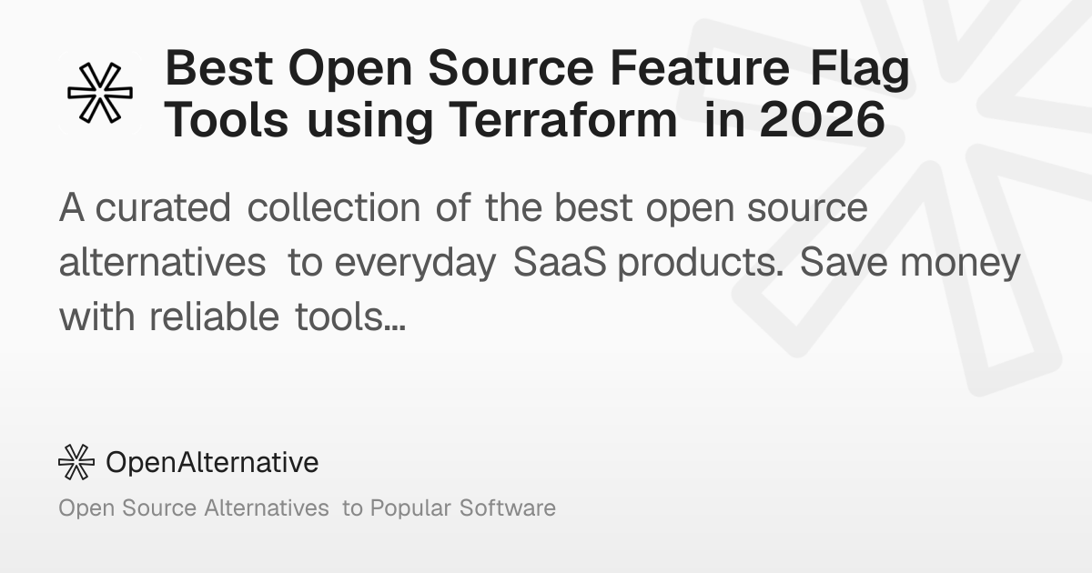 Best Open Source Feature Flag Tools using Terraform in 2026