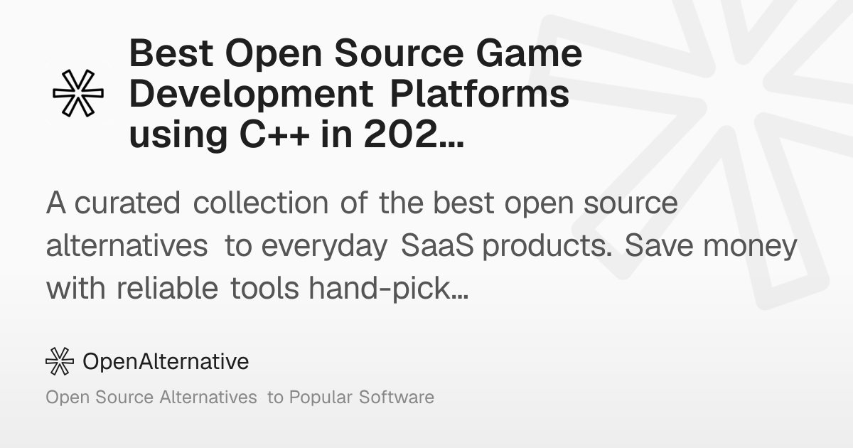 Best Open Source Game Development Platforms using C++ in 2026