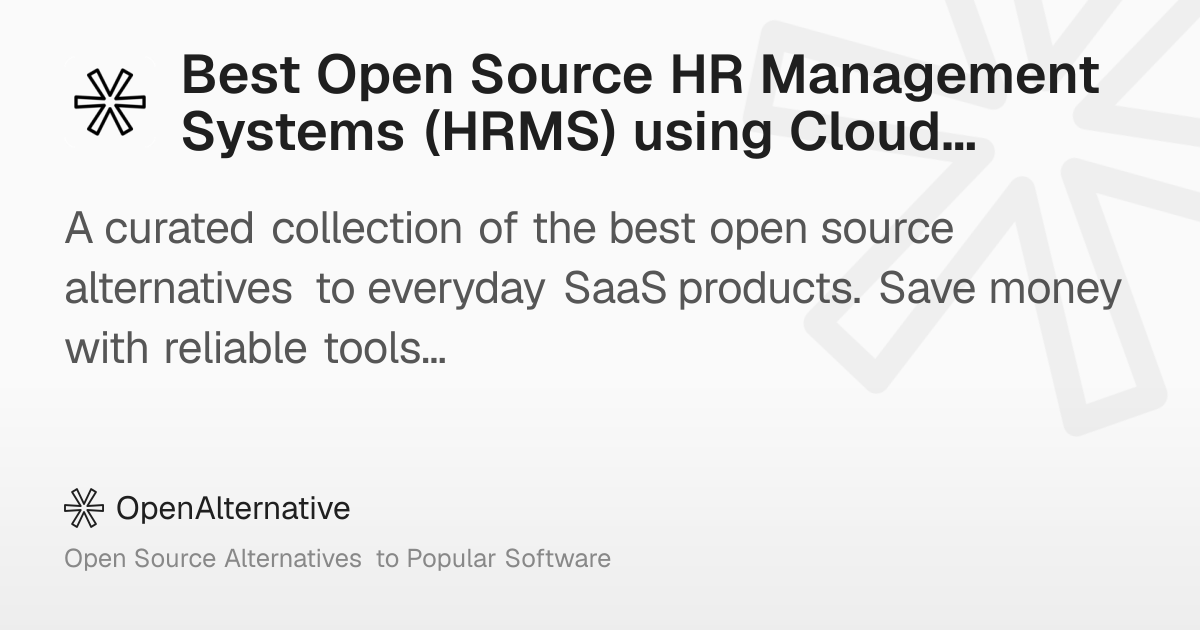 Best Open Source HR Management Systems (HRMS) using Cloud Tasks in 2026