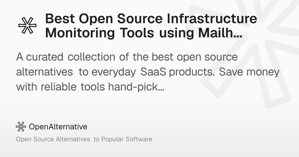 Best Open Source Infrastructure Monitoring Tools using Mailhog in 2026