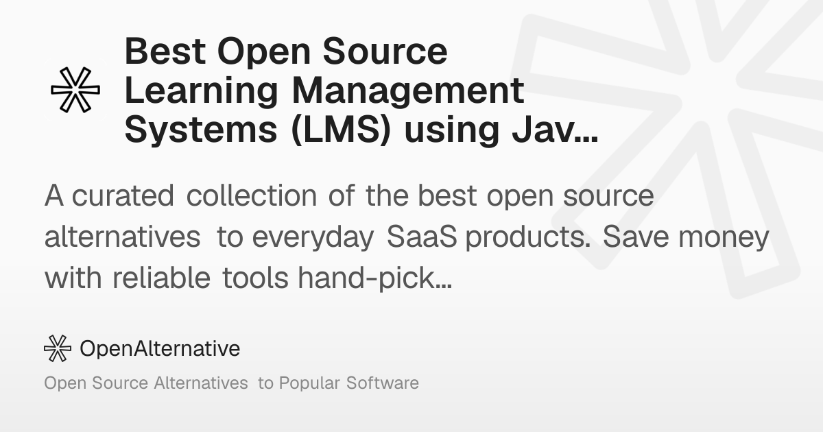 Best Open Source Learning Management Systems (LMS) using JavaScript in 2026