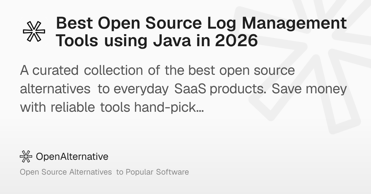 Best Open Source Log Management Tools using Java in 2026