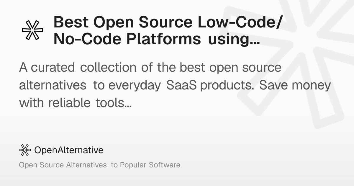 Best Open Source Low-Code/No-Code Platforms using Playwright in 2026