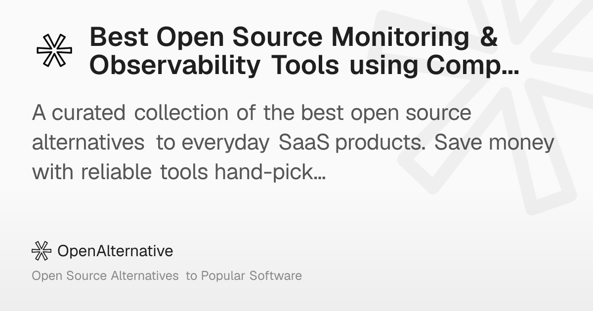 Best Open Source Monitoring & Observability Tools using Composer in 2026