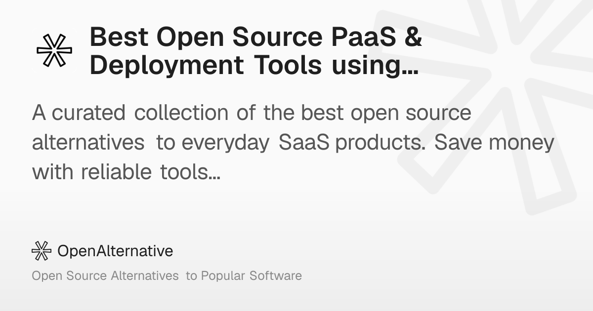 Best Open Source PaaS & Deployment Tools using OpenTelemetry in 2026