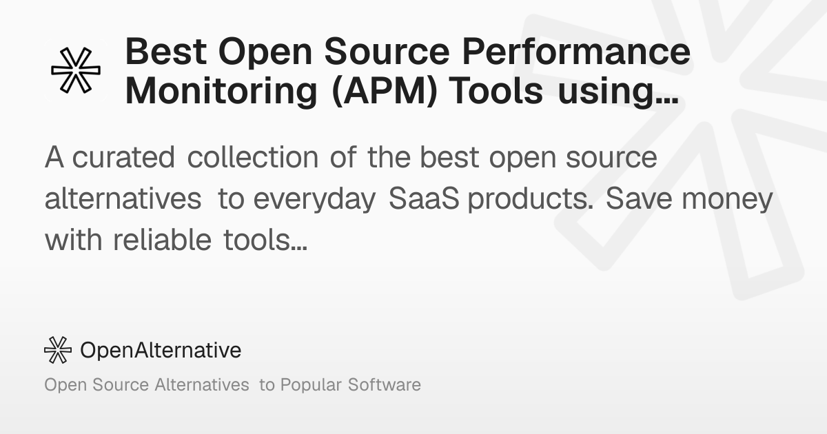 Best Open Source Performance Monitoring (APM) Tools using GitHub in 2026