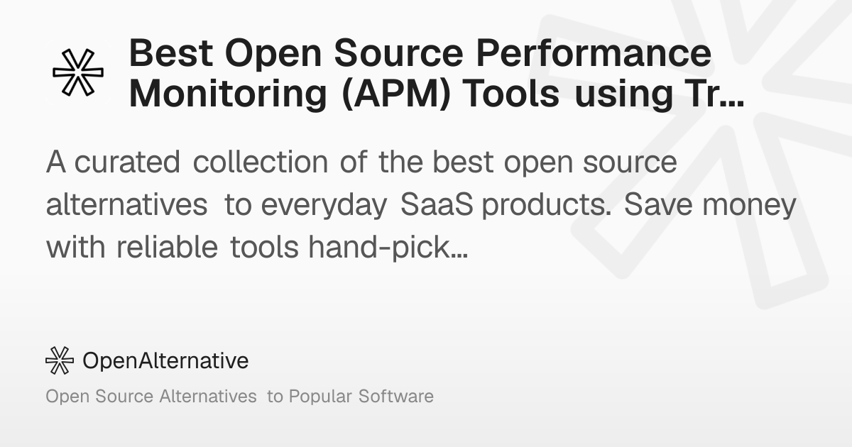 Best Open Source Performance Monitoring (APM) Tools using Traefik in 2026