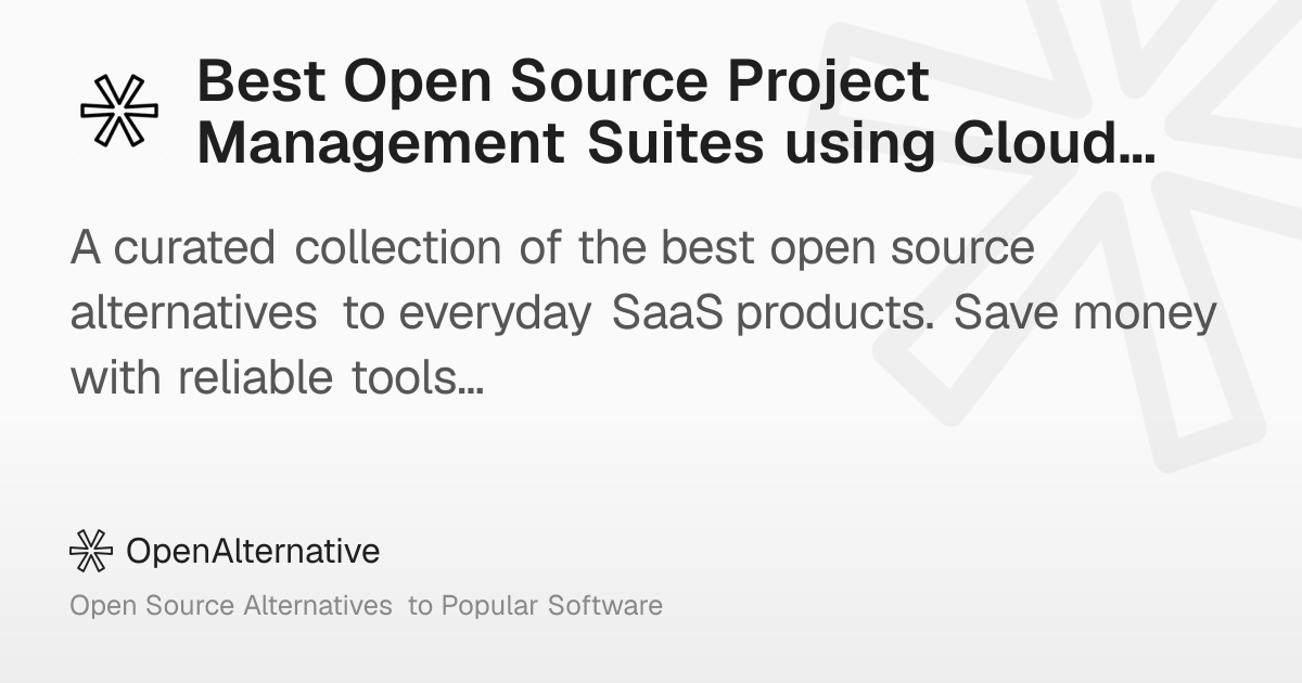 Best Open Source Project Management Suites using Cloud Tasks in 2026