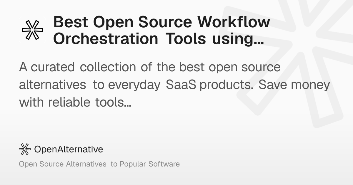 Best Open Source Workflow Orchestration Tools using Typescript in 2026