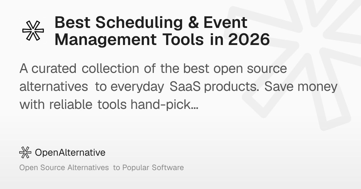Best Scheduling & Event Management Tools in 2026