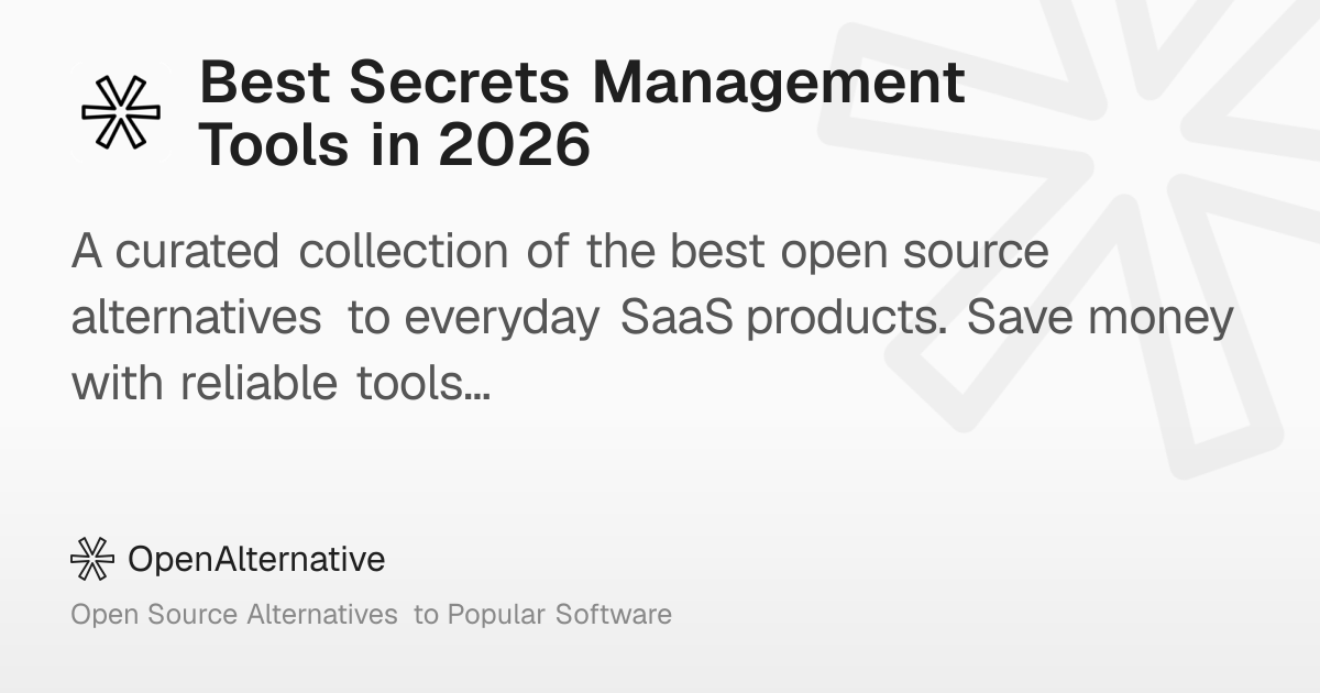 Best Secrets Management Tools in 2026