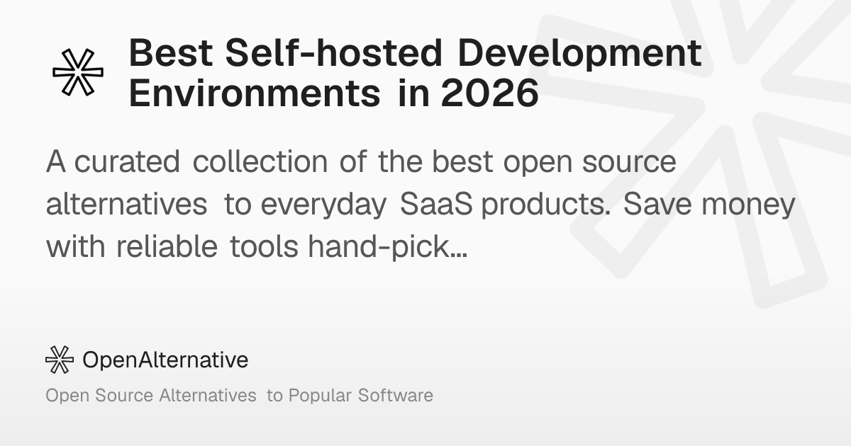 Best Self-hosted Development Environments in 2026