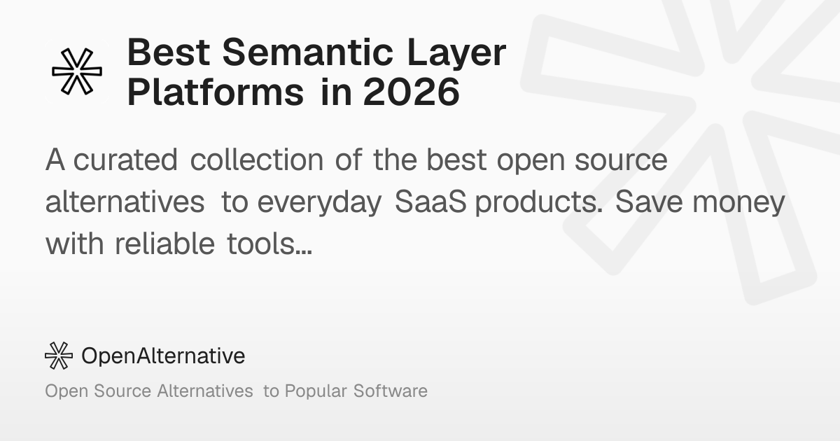 Best Semantic Layer Platforms in 2026