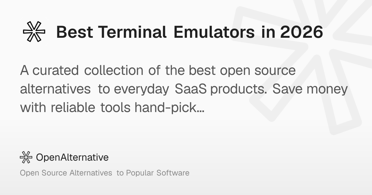Best Terminal Emulators in 2026