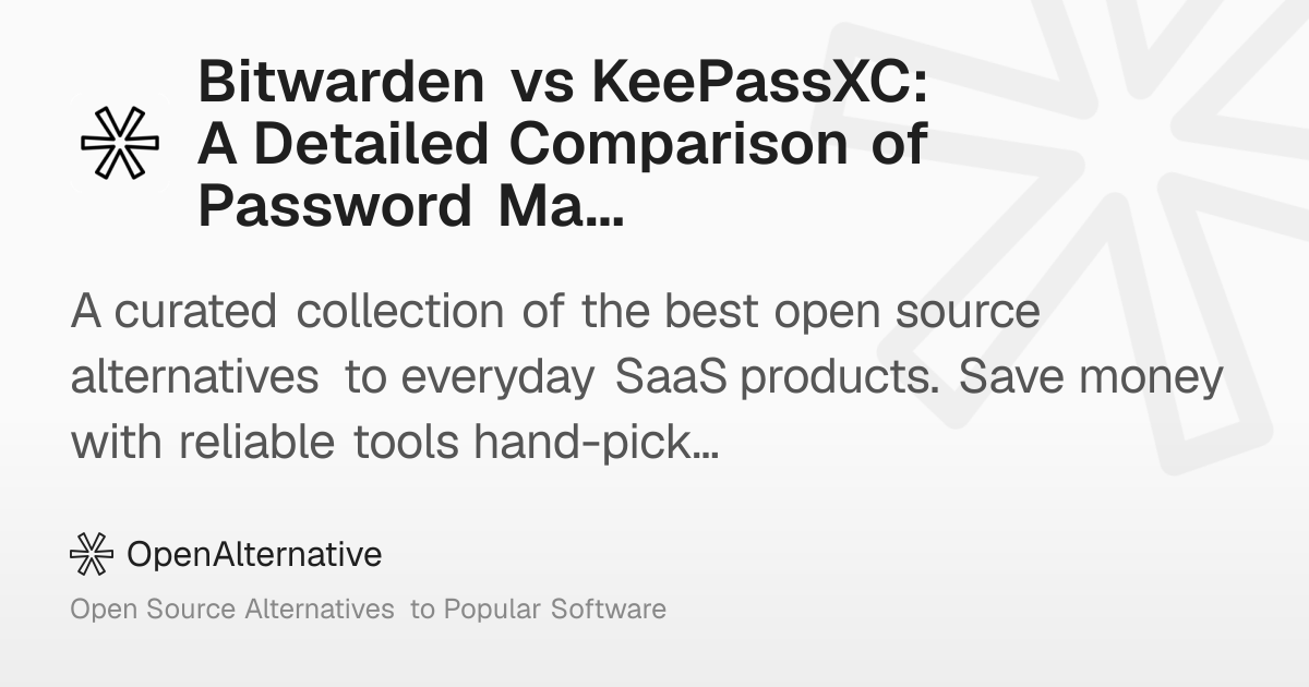 Bitwarden vs KeePassXC: A Detailed Comparison of Password Managers in 2026
