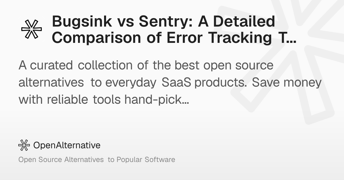 Bugsink vs Sentry: A Detailed Comparison of Error Tracking Tools in 2026