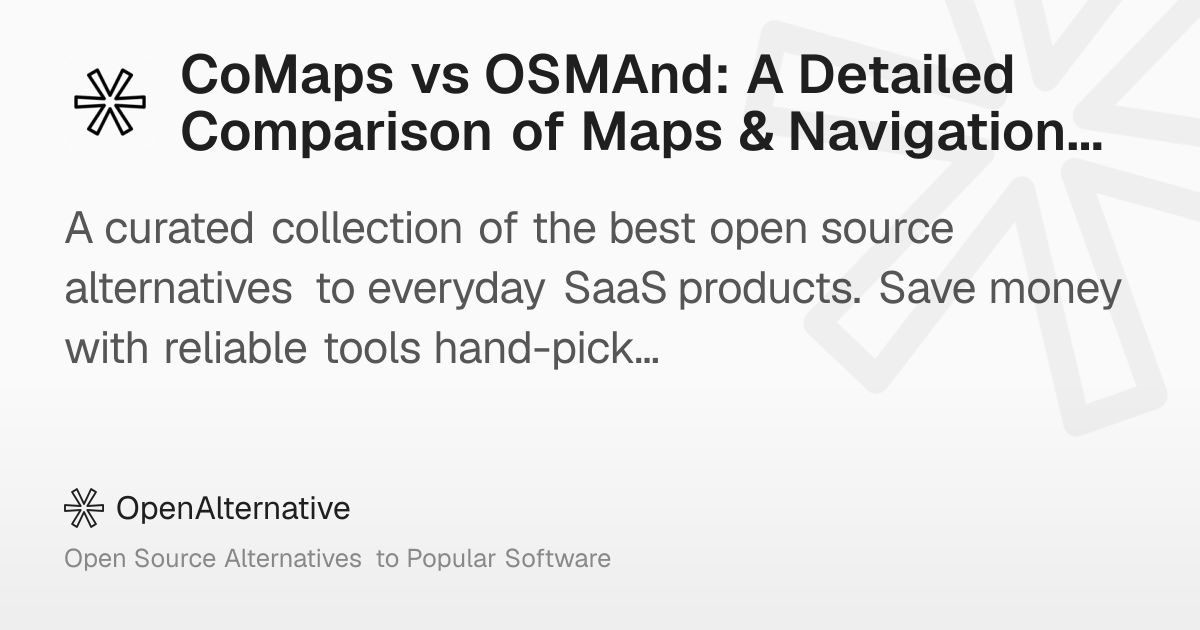 CoMaps vs OSMAnd: A Detailed Comparison of Maps & Navigation in 2026
