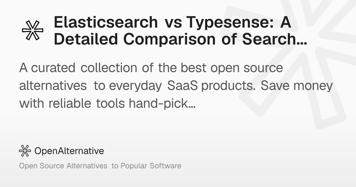 Elasticsearch vs Typesense: A Detailed Comparison of Search Engines in 2026