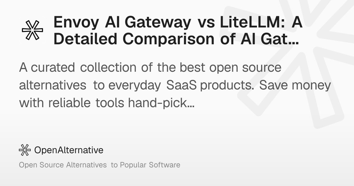 Envoy AI Gateway vs LiteLLM: A Detailed Comparison of AI Gateways in 2026