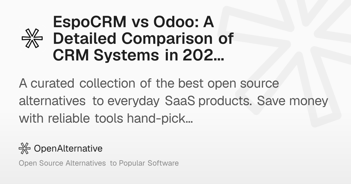 EspoCRM vs Odoo: A Detailed Comparison of CRM Systems in 2026