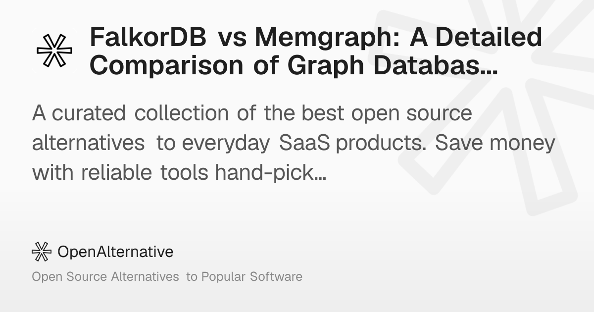 FalkorDB vs Memgraph: A Detailed Comparison of Graph Databases in 2026
