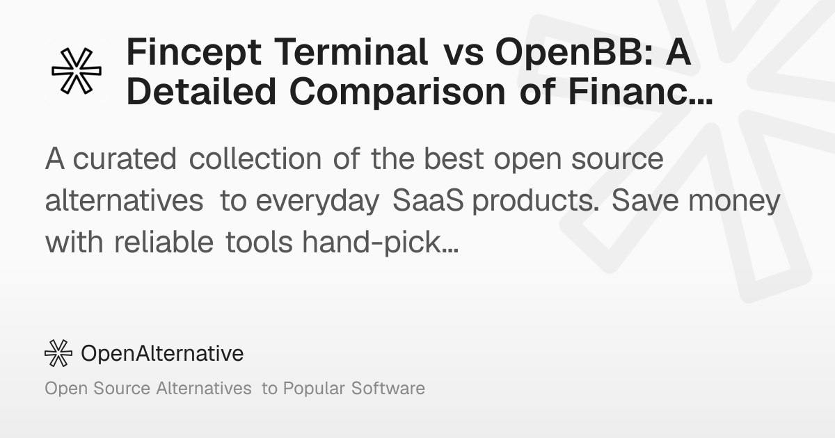 Fincept Terminal vs OpenBB: A Detailed Comparison of Financial Data ...