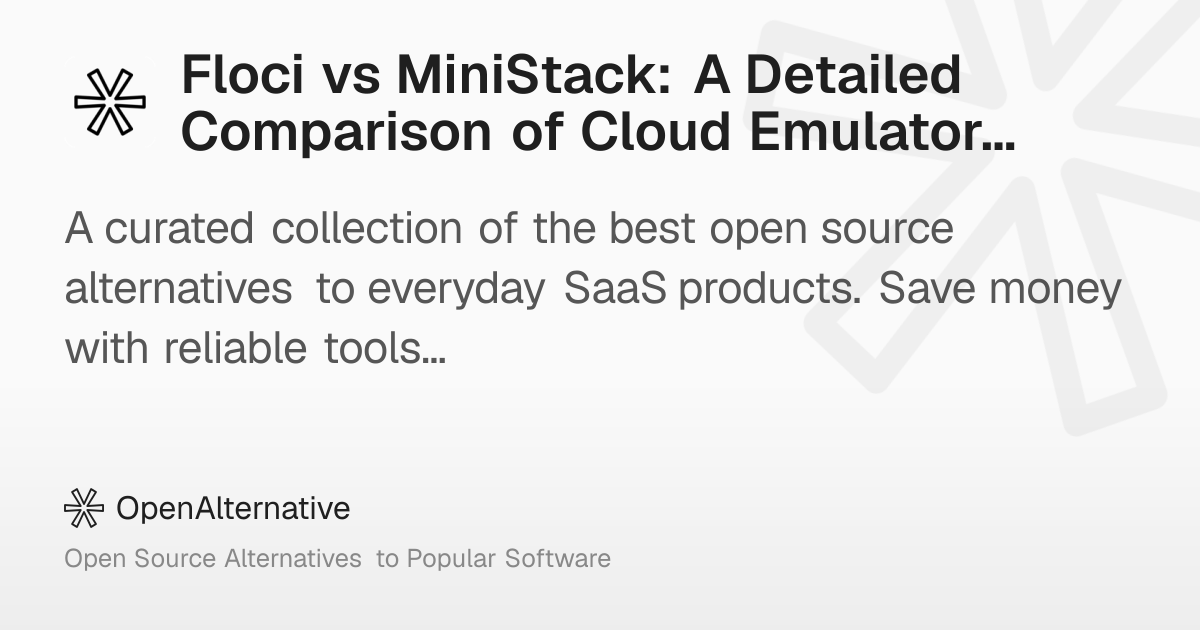 Floci vs MiniStack: A Detailed Comparison of Cloud Emulator Tools in 2026