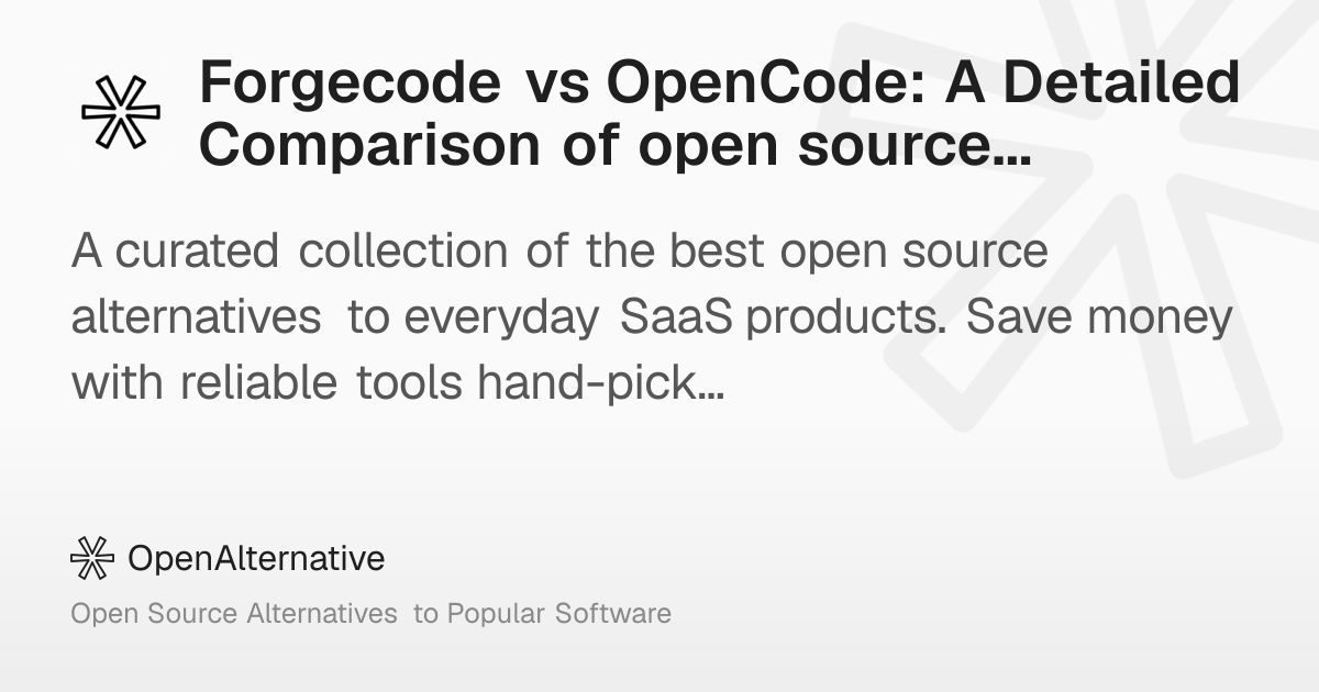Forgecode vs OpenCode: A Detailed Comparison of open source tools in 2026