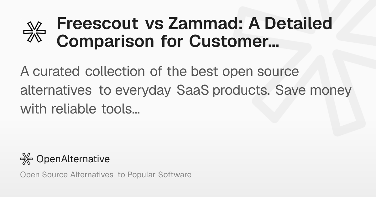 Freescout vs Zammad: A Detailed Comparison for Customer Communication ...