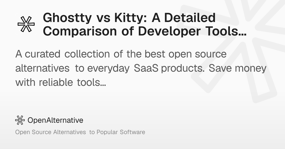 Ghostty vs Kitty: A Detailed Comparison of Developer Tools in 2026