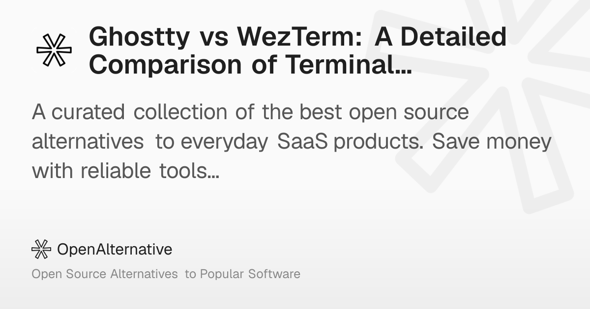 Ghostty vs WezTerm: A Detailed Comparison of Terminal Emulators in 2026